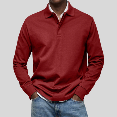 Gustav™ - Ledig Långärmad Modern Pikétröja